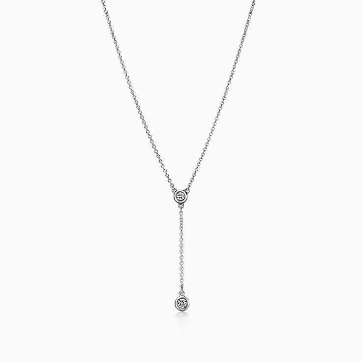 Glam Shine Sterling Silver Plated Cubic Zirconia Lariat Necklace | Windsor